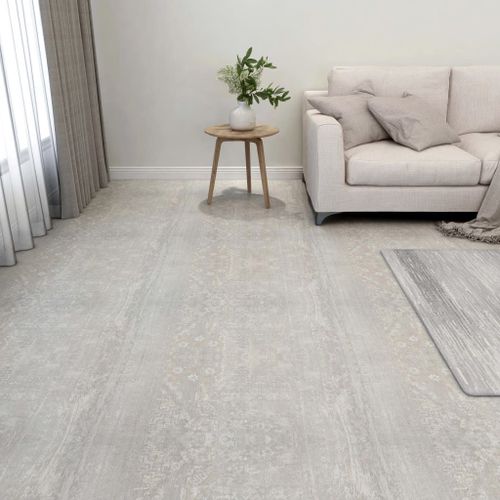 Vidaxl Planches De Plancher Autoadhésives 20 Pcs Pvc 1,86m² Gris Clair
