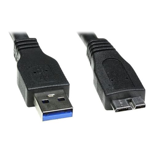 DLH - Câble USB - Micro-USB de type B (M) pour USB type A (M) - USB 3.0 - 1 m - noir