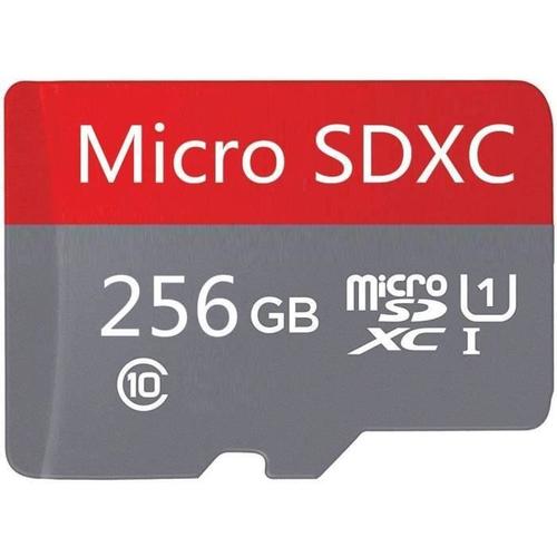 Carte Micro SD 256 Go Carte SD Haute Vitesse Carte mémoire à 10