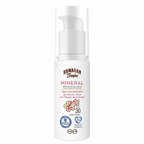 Lotion Solaire Hawaiian Tropic Mineral Lait Solaire Spf 30 (50 Ml) 