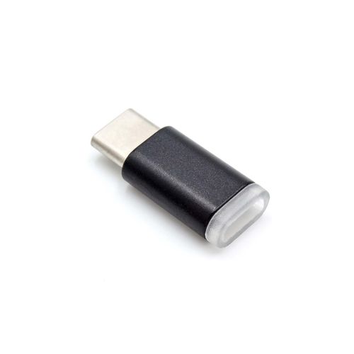vhbw Adaptateur USB-C vers micro-USB compatible avec OnePlus 3, 2, noir