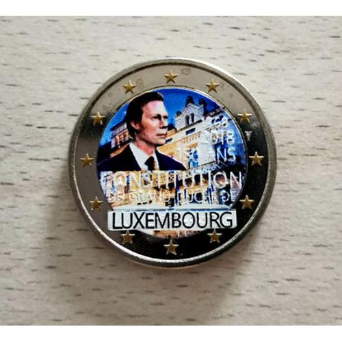 Luxembourg 2018 - 2 Euros - 150 Ans Constitution - Couleur - Farbe- Colorisee - Couleurs - Colored - Color