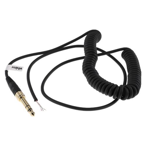 vhbw Câble audio AUX compatible avec Beyerdynamic DT 770, DT 770 Pro casque - Avec prise jack 3,5 mm, vers 6,3 mm, 100 - 300 cm, noir