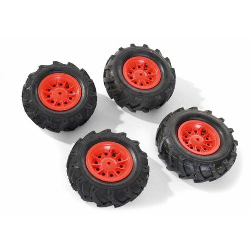 Lot De Roues Jantes Rouge Pour Rollyfarmtrac Premium