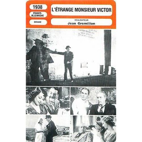 Fiche Monsieur Cinema L'étrange Monsieur Victor