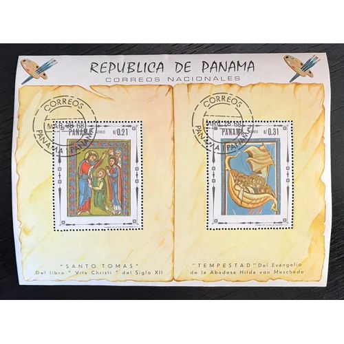 Blocs Timbres Oblitérés Panama 1968