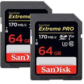 Sandisk Carte Micro SDXC Extreme A2 UHS-I 64GB 160 Mb/s avec