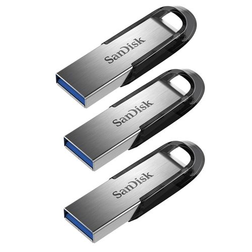 3PCS Clé USB SANDISK Ultra Flair 32Gb 3.0 Gris 3PCS (paquet de 3)