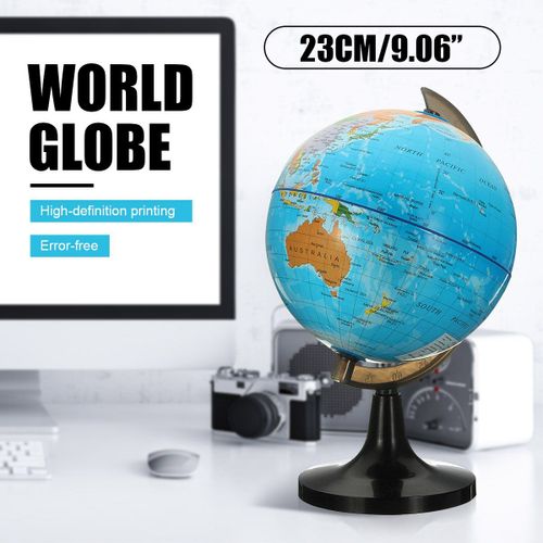 Carte Du Monde Globe Terrestre De 14cm Avec Support, Jouet D'éducation De La Grèce, Décoration De La Maison, Ornement De Bureau, Cadeau Pour Enfants