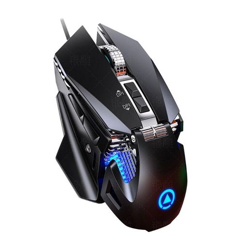 Souris de jeu mécanique filaire G10, Macro programmation, pression scintillante