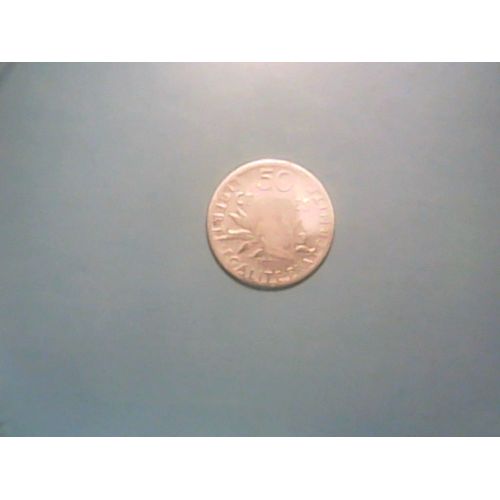 50 Centimes Semeuse Argent 1898