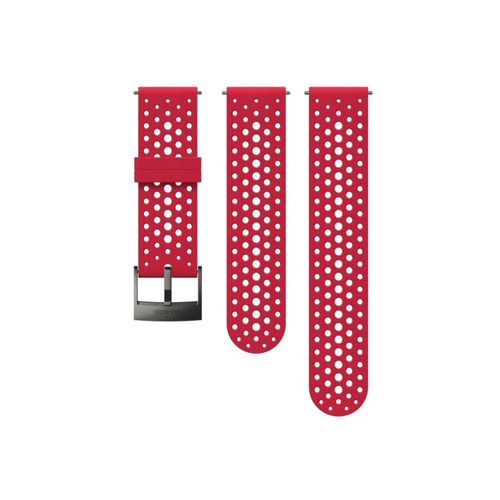 Suunto Athletic 1 - Bracelet De Montre Pour Montre Intelligente - Ventilé - Taille Small/Medium - Rouge, Gris - Pour Suunto 7, 9, Spartan Sport, Spartan Sport Hr Baro Amber, Spartan Sport Hr Baro...