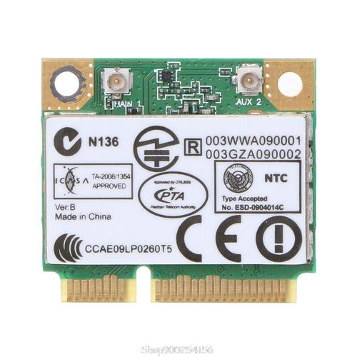 Carte WiFi Mini PCI-E sans fil AR5B93 AR9283 pour Atheros N04 20, demi-hauteur, 300Mpbs, livraison directe
