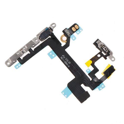 Connecteur De Bouton De Volume Pour Iphone 5s, Interrupteur D'alimentation On Off Muet, Câble Flexible Pour Iphone 5s, Vente Au Détail