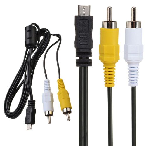 Adaptateur Micro USB mâle vers 2 RCA AV, câble Audio-vidéo, cordon de 150cm pour téléphone portable LG Nitro HD, NOKIA N10, HUAWEI ascd p1
