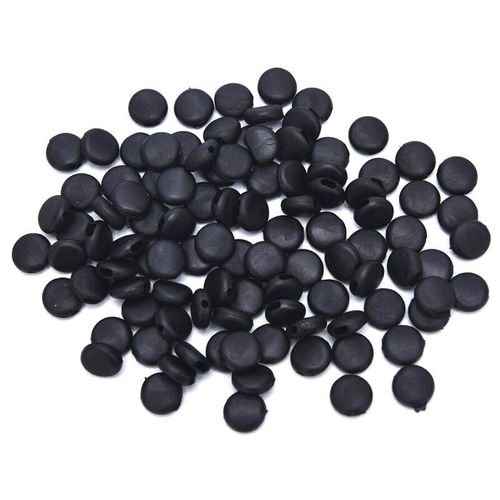 100 Pièces De Perles De Gel De Silice Pour Masque, Réglage Plat De La Boucle, Bouchon De Cordon Élastique, Verrouillage De Corde, Bricolage, Extrémité De Cordon 15mm