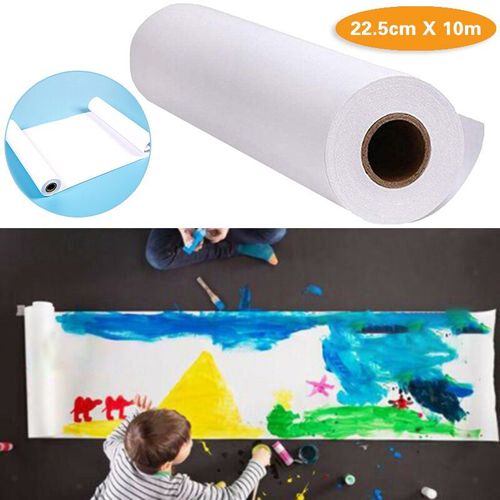 Chevalet De Dessin En Rouleau De Papier Blanc, 10m De Long, Artisanat Pour Enfants, Croquis D'art, Peinture, Tableau, Création De Graffiti