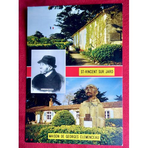 Carte Postale Ancienne Maison De Georges Clemenceau. St Vincent Sur Jard. Vendée . Pays De Loire