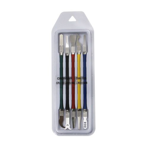 Kit D'outils De Réparation Pour Tablette De Téléphone, 5 Pièces, Couteau À Levier Pour Cpu En Métal, Ouverture À Double Extrémité, Démontage De Puce De Carte Mère