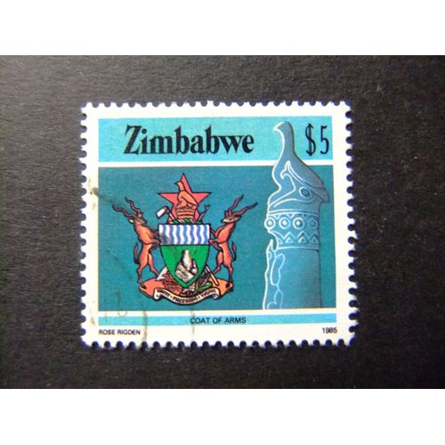 47 Zimbabwe Ex Rhodesia 1985 / Escudo Nacional / Yvert 104 Fu