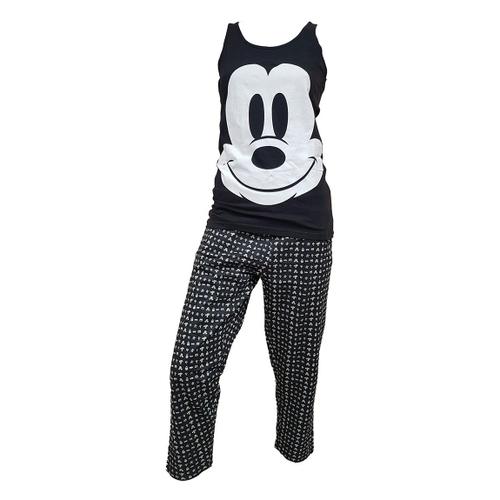 Pyjama Femme Minnie En Coton -Chaleur,Douceur Et Confort- Rh3581 Noir