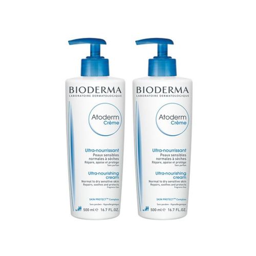 Bioderma Atoderm Crème Ultra Nourrissante Sans Parfum 500mlx2 