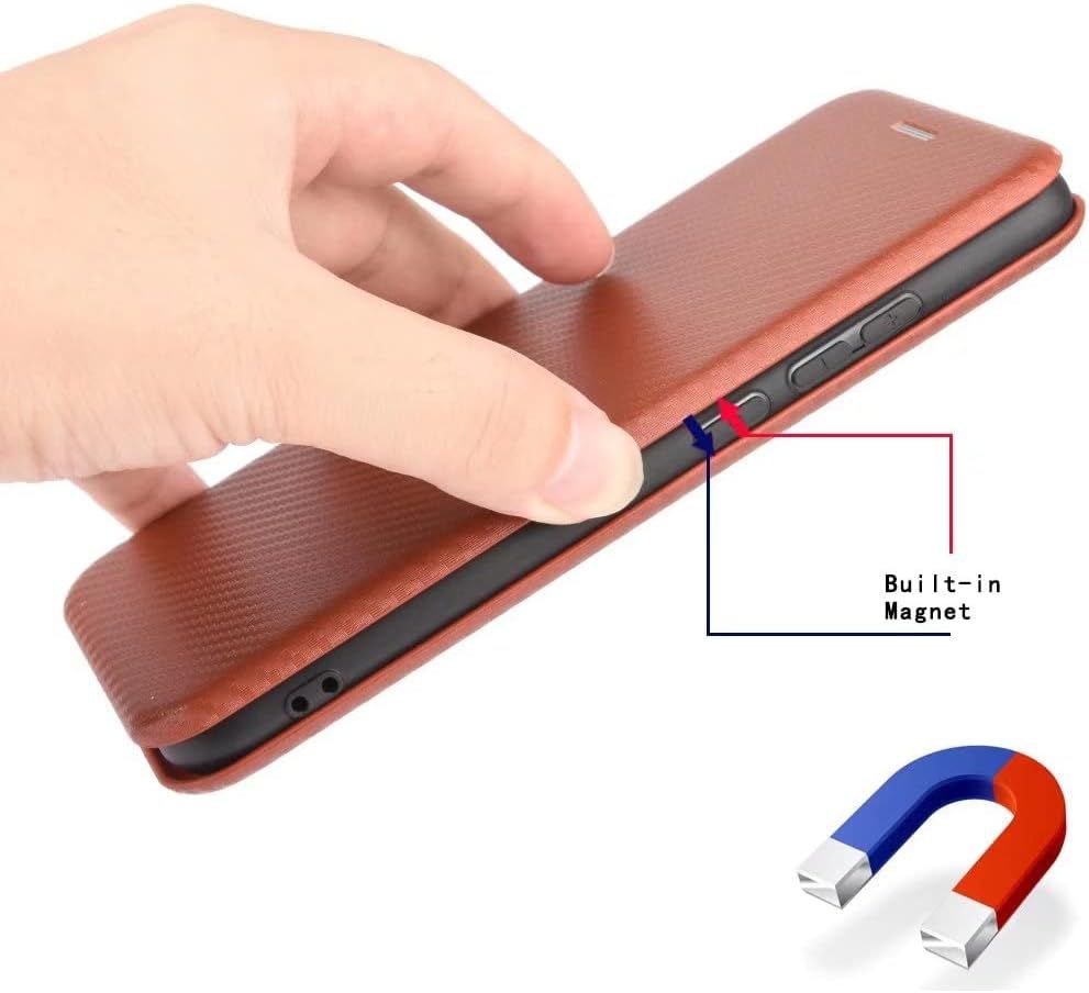 Compatible Avec Coque One Plus 3, Mince Flip Fibre De Carbon... - 4