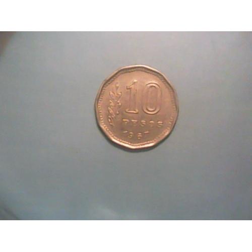 Argentine,10 Pesos 1967