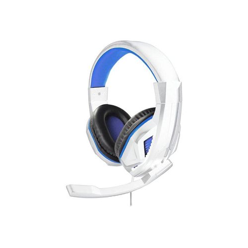 Steelplay HP-44 - Micro-casque - circum-aural - filaire - jack 3,5mm - blanc, bleu