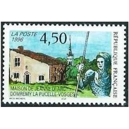 France 1996, Très Beau Timbre Neuf** Luxe Yvert 3002, Maison De Jeanne D' Arc À Domrémy La Pucelle.