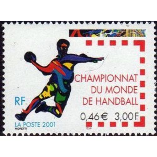 1 Timbre France 2001, Neuf -Championnat Du Monde De Handball - Yt 3367