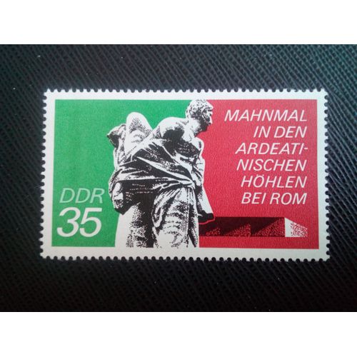 Timbre Allemagne / Rda Yt 1663 Mémorial Près De Rome 1974 ( 080106 )