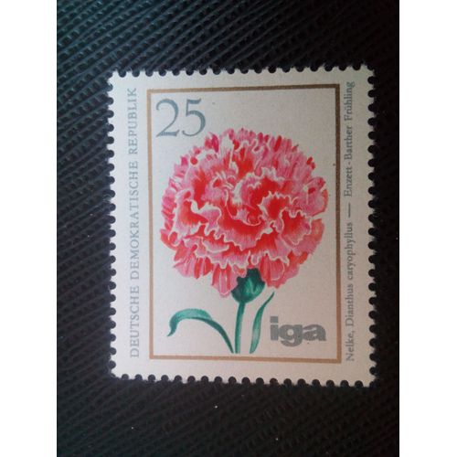 Timbre Allemagne / Rda Yt 1753 Fleurs Oeillet 1975 ( 080106 )