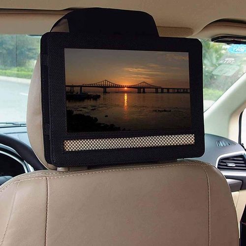 Support d'Appui-Tête avec Fonction Pivotante Support d'Appui-Tête de Voiture pour Lecteur DVD Portable avec sangles,9