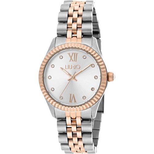 Liu Jo Orologio Tiny 30mm Argento Quarzo Acciaio Finitura Pvd Oro Rosa Tlj1223 - Default Title