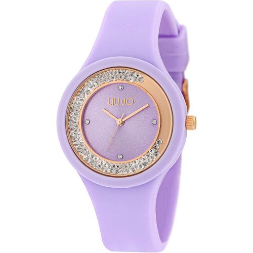 Liu Jo Orologio Dancing Sport 38mm Lilla Quarzo Acciaio Finitura Pvd Oro Rosa Silicone Tlj1423 - Default Title
