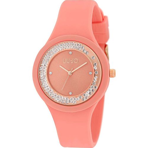 Liu Jo Orologio Dancing Sport 38mm Corallo Quarzo Acciaio Finitura Pvd Oro Rosa Silicone Tlj1422 - Default Title