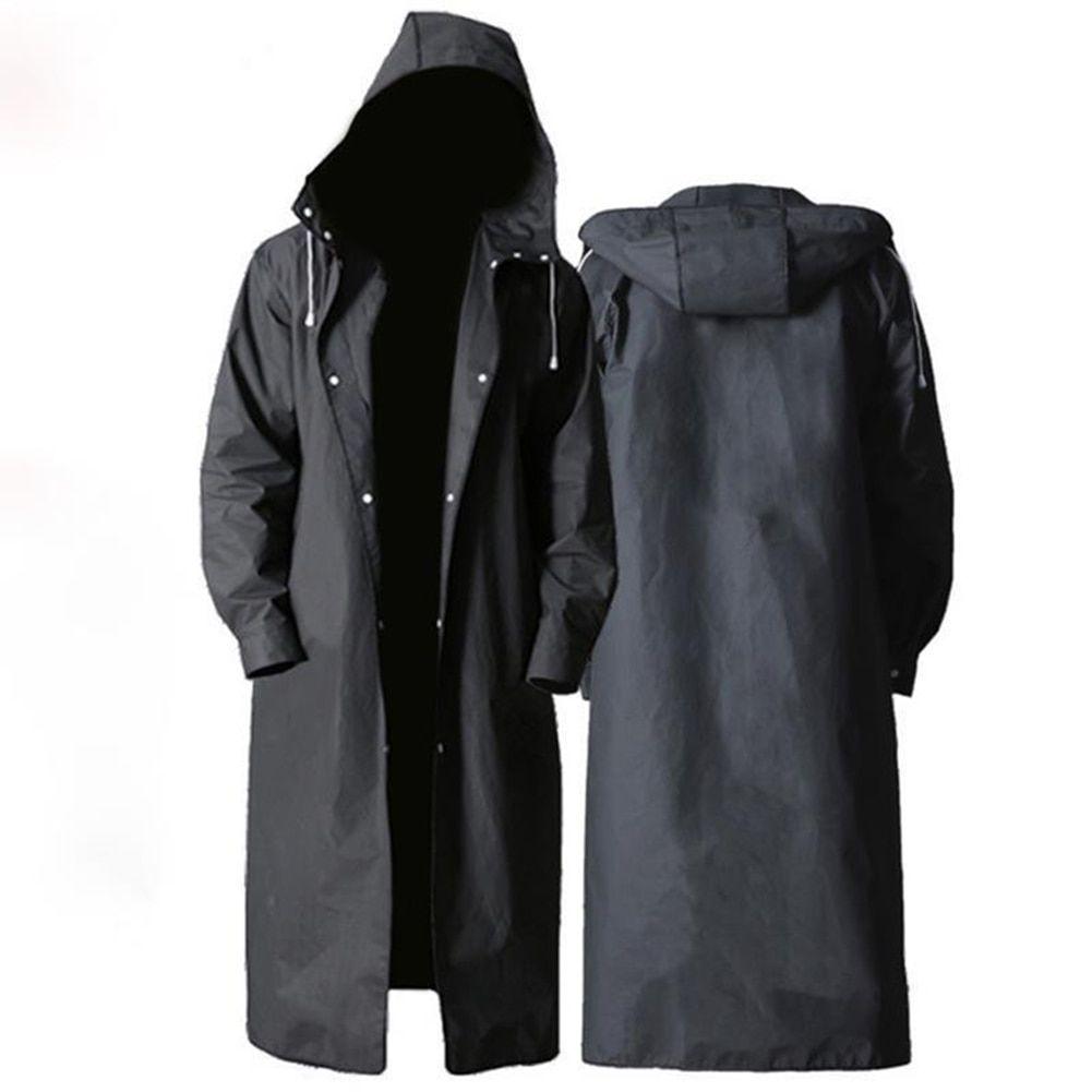 Long manteau de pluie double couche imperméable à capuche pour femme et  homme pour randonnée, voyage, pêche, escalade