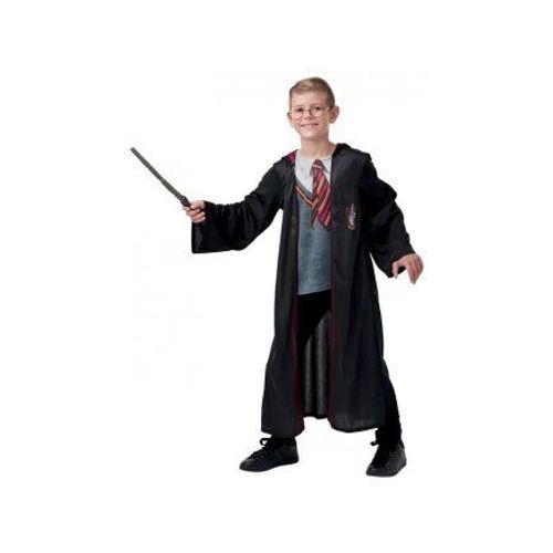 Deguisement Harry Potter Gryffondor Avec Accessoires (Lunettes, Baguette) - Taille 7-8 Ans / 117-128 Cm - Panoplie, Costume Enfant