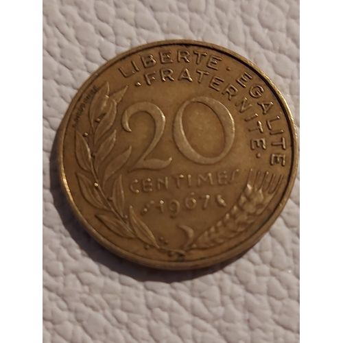 Pièce De 20 Centime De Francs