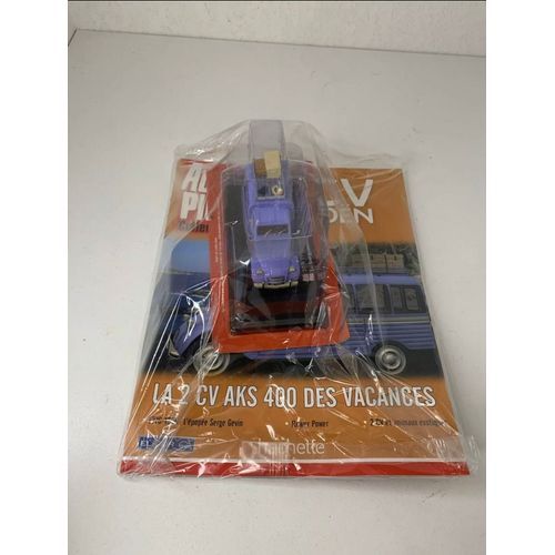 Miniature Citroën 2 Cv - La Fourgonnette Départ En Vacances -1/43 Auto Plus