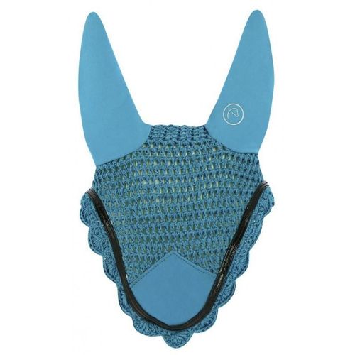 Bonnet Anti-Mouches Equithème Jump Turquoise Poney
