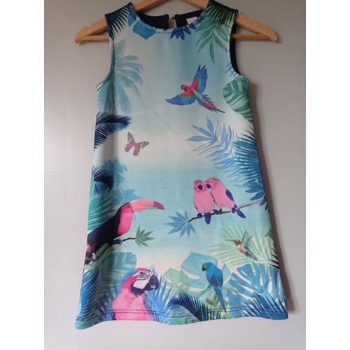 Robe "Imprimé Oiseaux" - Palomino - 10 Ans