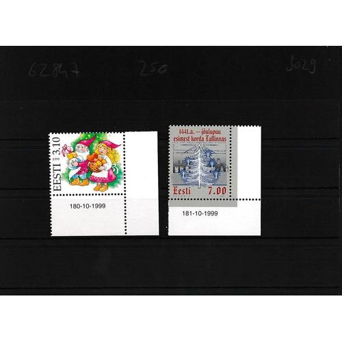 Estonia 359-360 (Complète Edition) Neuf Avec Gomme Originale Eckrandstücke Mit Ausgabenummer Und Datum