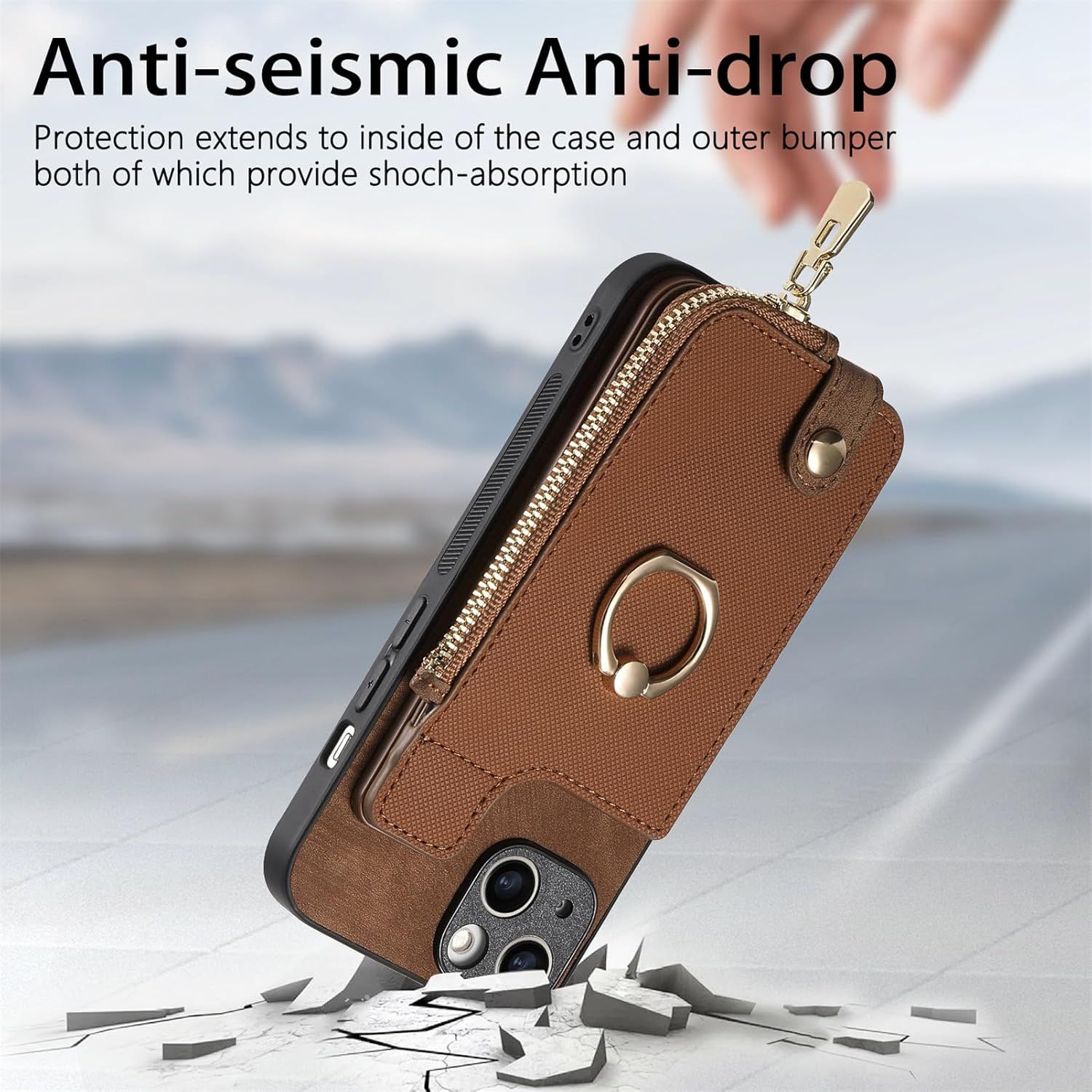 Fermeture clair Coque Pour Iphone 6 Plus - tui Portefeuill... - 2