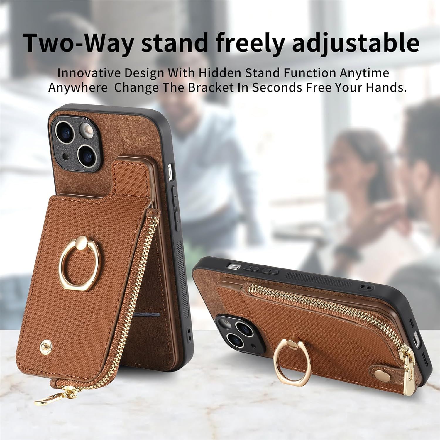 Fermeture clair Coque Pour Iphone 6 Plus - tui Portefeuill... - 7