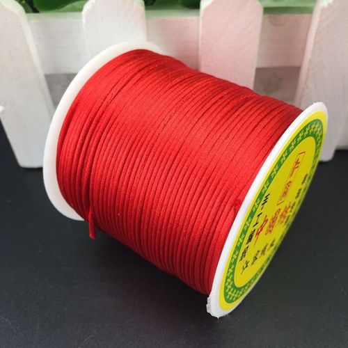 Fil De Cordon En Nylon Tressé 55 Mètres 1.5mm, N¿Ud Chinois, Macramé, Bracelet, Glands Faits À La Main, Ficelle De Perles