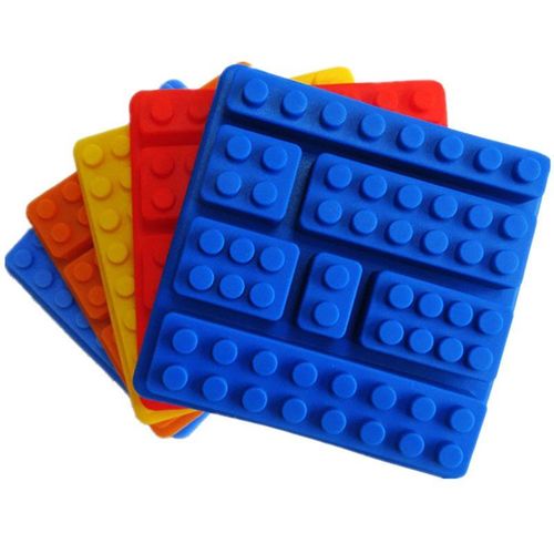 Moules À Gâteaux En Silicone De Qualité Alimentaire, Créatif, Briques De Construction, Robot, Moule À Chocolat En Silicone, Plateau À Glaçons, Mj085