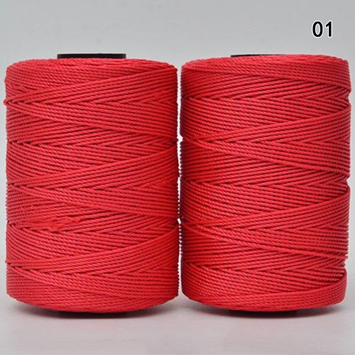 Corde À Coudre Multicolore Torsadée, 1.5mm, Mélange De Coton, Cordon Tressé Pour Artisanat Tissé À La Main, Chapeaux, Sacs, Jouets, Fourniture De Fil