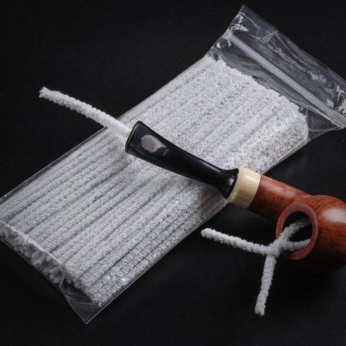 Tige De Nettoyage De Tuyaux, Brosse En Coton, Outil De Nettoyage De Tuyaux, Artisanat Manuel Allemand Db, Ne Perd Pas De Cheveux, Accessoires De Pipe À Fumer, 100 Pièces